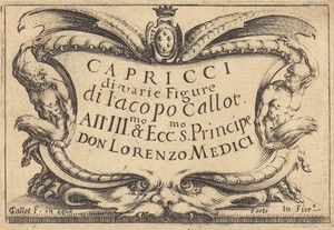 Title Page for "The Capricci"