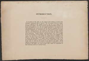 Title Page for the series "Picturesque Views of American Scenery"