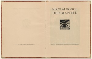 Title page from Der Mantel (The Coat)