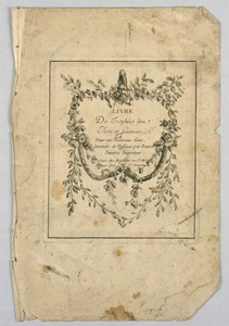 Title Page, from "Livre de Trophées des Arts et Sciences"