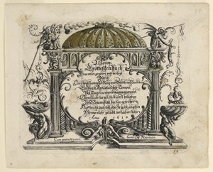Title page, from Neüw Grotteßken Buch (New Grotesque Book)