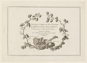 Title Page, from "Nouveau Cahier de Six Feuilles De Différents Sujets Chinois Historiés"