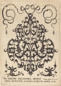 Title Page: Large Pendant, Two Winged Imaginary Figures at Bottom