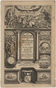 Title Page to An Apologie, or Declaration of the Power and Providence of God