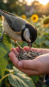 Titmouse Feeding Time