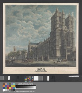 To the King's most excellect Majesty, This Plate of Westminster Abbey