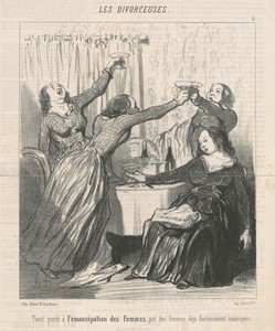 Toast porté a  l'émancipation des femmes ...