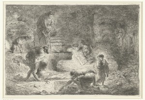 Tobit begraaft de dode