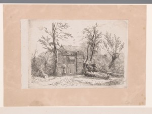 Toegang van een boerderij in de omgeving van Brussel