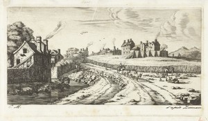 Toegangsweg tot de voorstad Saint-Marceau bij Parijs