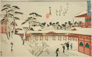 Toeizan Temple at Ueno (Ueno Toeizan), from the series "Famous Places in Edo (Edo meisho)"