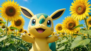 Togepi in Sunflower Field