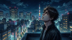 Tokyo Night Rooftop