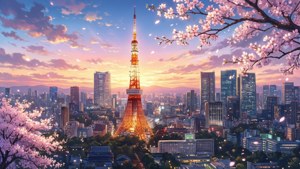 Tokyo Tower Twilight
