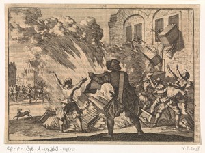 Tolhuis te Lyon wordt geplunderd naar aanleiding van verhoogde accijnzen, 1625