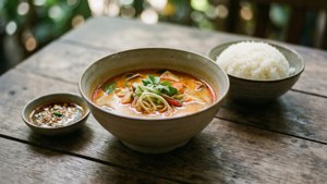 Tom Yum Soup with Rice