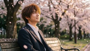 Tomoya Under Cherry Blossoms