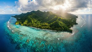 Tongan Island Aerial