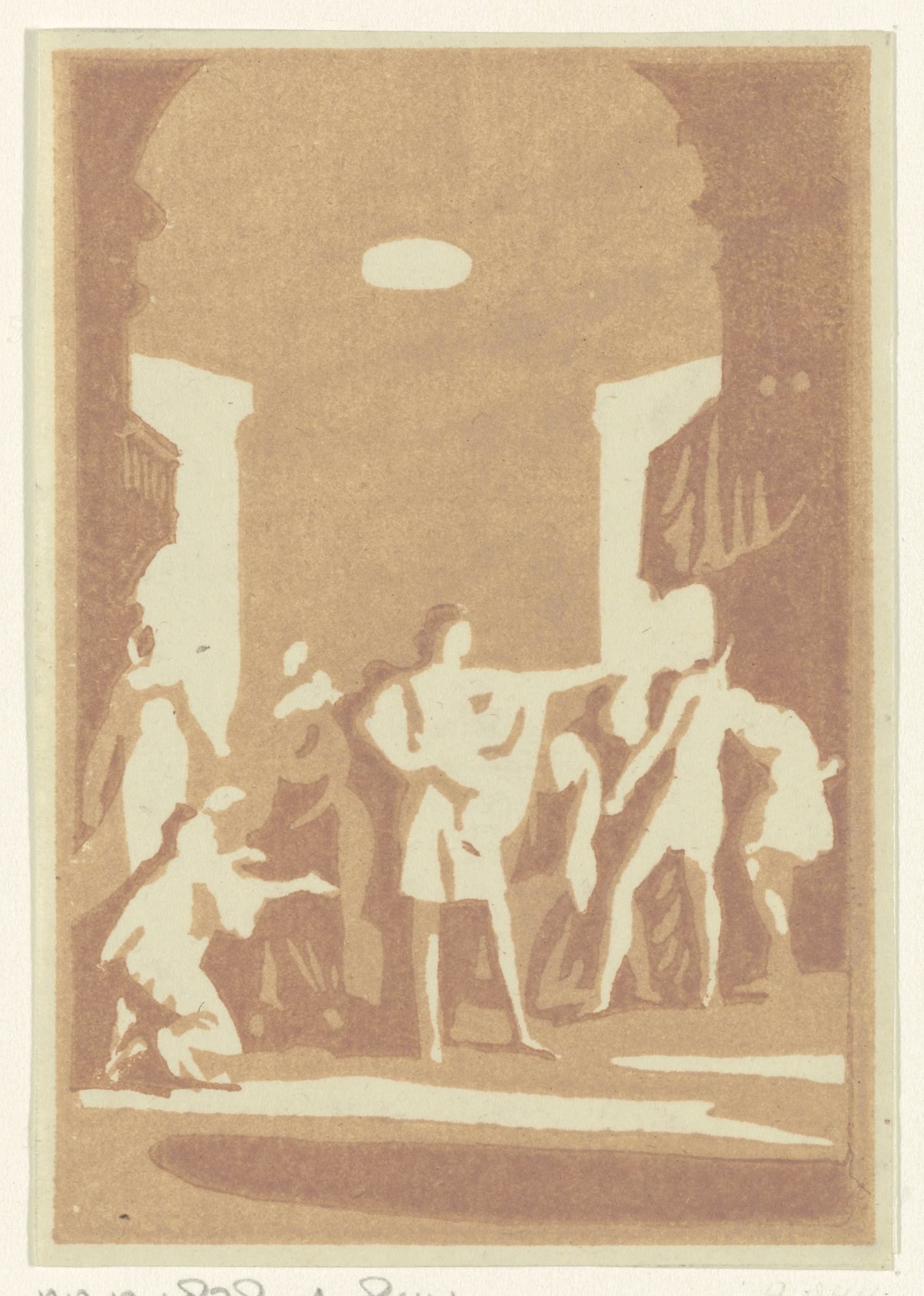 Toonblokken van Antipater by Abraham Delfos