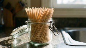 Toothpicks in Jar