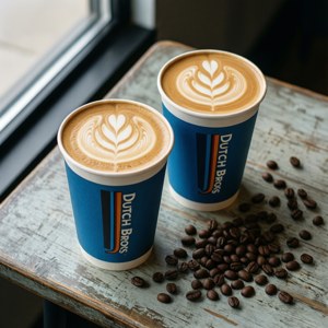 Top View Coffee Art