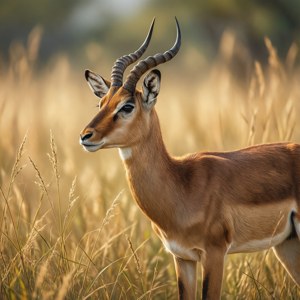 Topi in Golden Grass