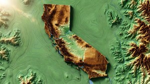 Topographic California Relief