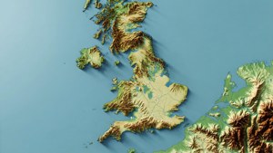 Topographic Terrain Map