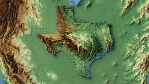 Topographic Texas