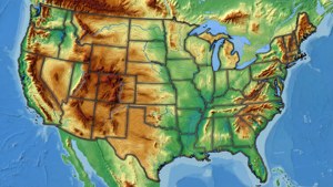 Topographic US Map