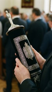 Torah Scroll Close-Up