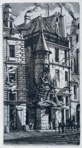 Torentje in de Rue de la Tixéranderie in Parijs