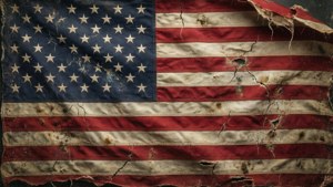 Torn and Faded Flag