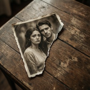 Torn Photograph Memory