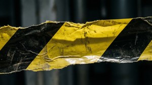 Torn Warning Stripes