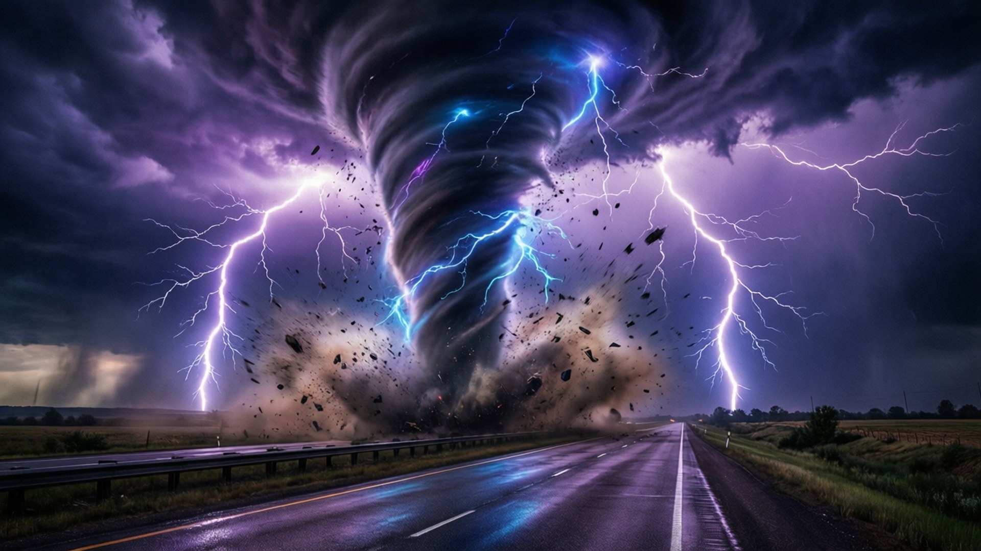 Tornado Highway by Wallpapers.art Studio
