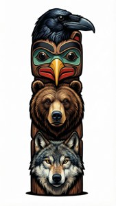 Totem Pole Vector