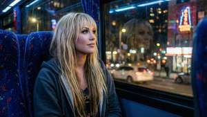 Tour Bus Night View