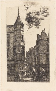 Tourelle, Rue de l'École de Médecine, 22, Paris (House with a Turret, No. 22, Street of the School of Medecine, Paris)