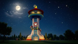 Tower Under Moonlight
