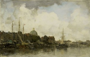 Townscape with a Domed Church