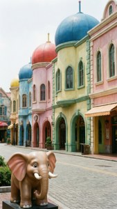Toy Town Street Scene