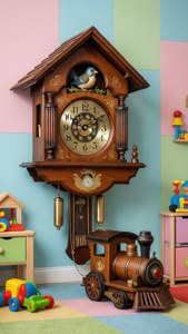 Toy Train Cuckoo Clock