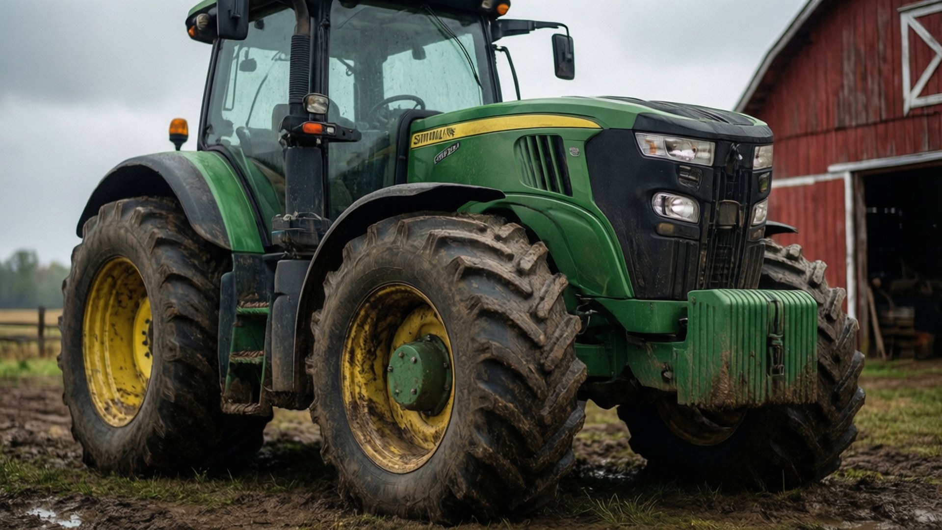 Tractor Afternoon by Wallpapers.art Studio