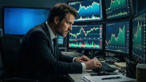 Trader in Deep Focus