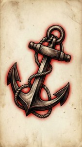 Traditional Anchor Tattoo