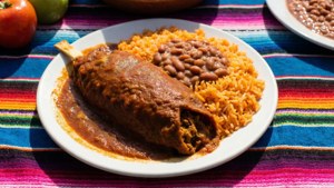 Traditional Chili Relleno Plate