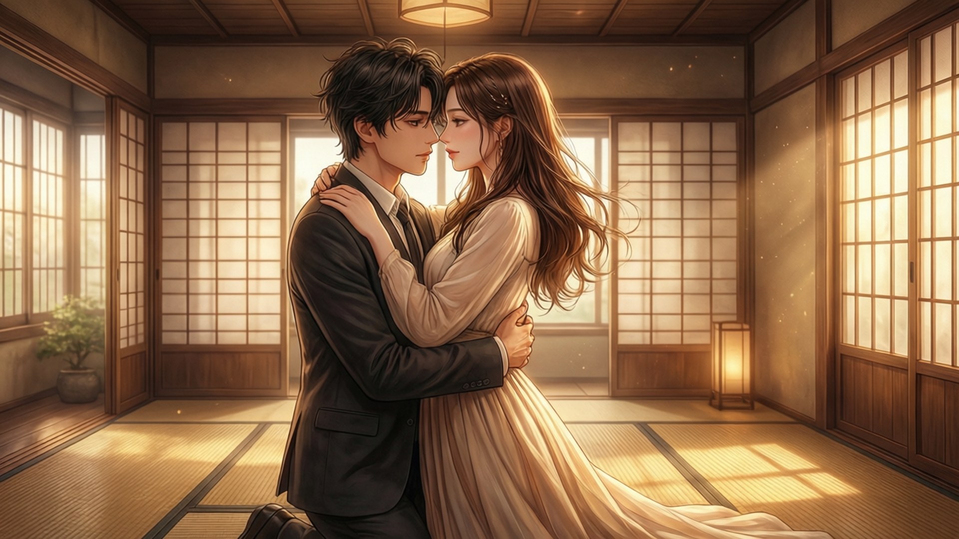 Traditional Embrace by Wallpapers.art Studio