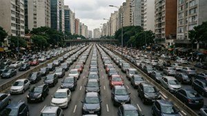 Traffic Jam Overpass