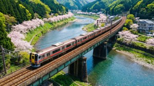 Train Over River